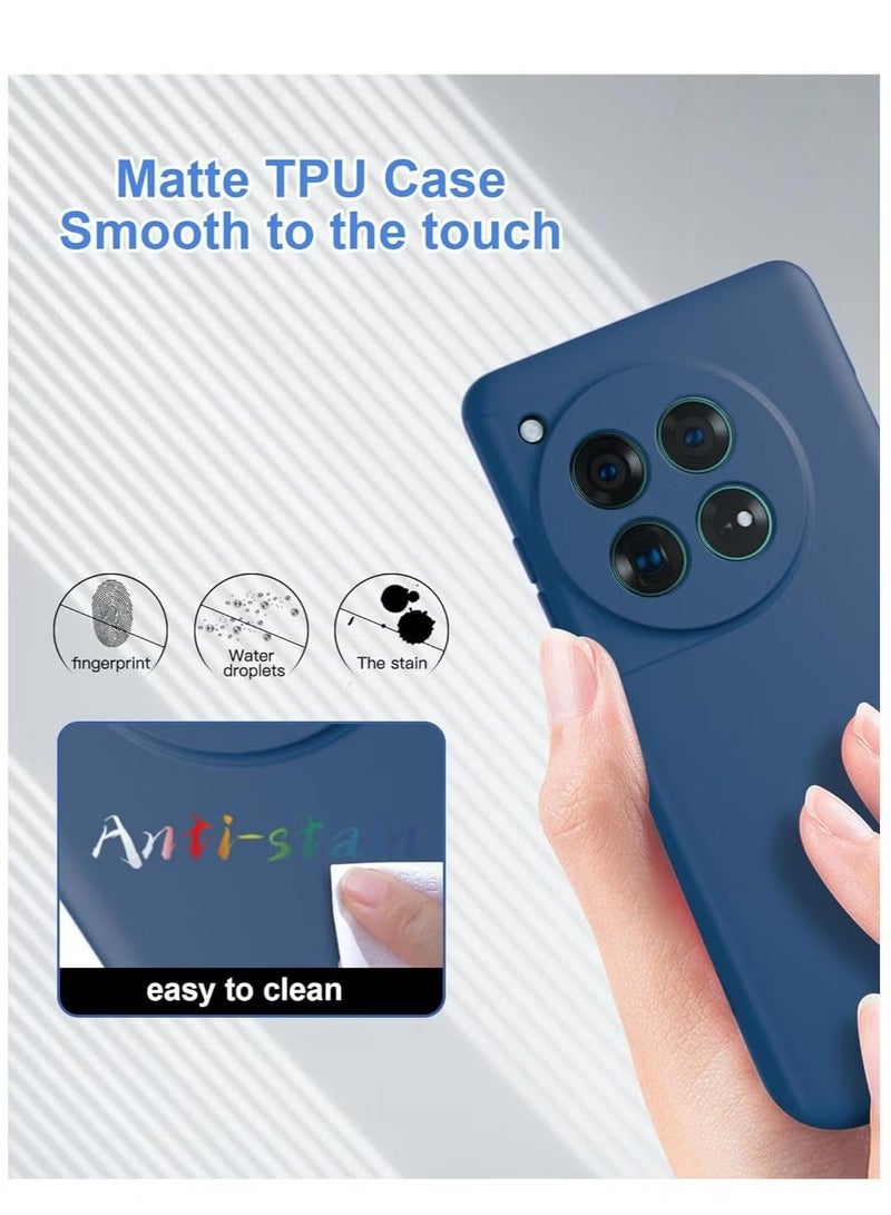 MUNTAQI OnePlus 12R 2024 Liquid Gel Rubber Bumper Case – Shockproof Slim Hard Shell with Soft Microfiber Lining Cushion for OnePlus 12R 5G (2024) - Image 4