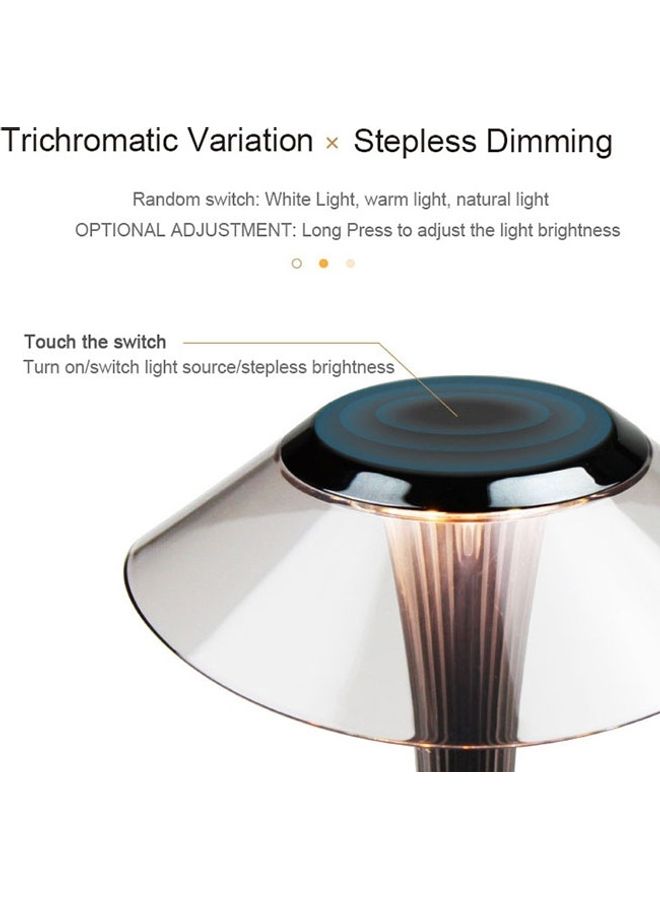 Loquat Eye Protection LED Table Lamp Rose Gold/Black 30 x 17 x 17cm - Image 5