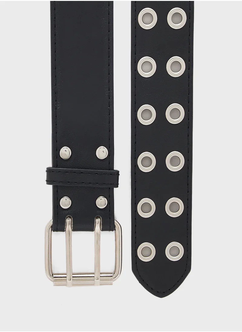 Ginger Wide Studded Belt