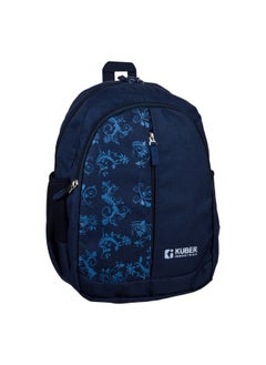 Kuber Industries Kuber Industries Backpack | School Backpack for Kids | Collage Backpack | School Bag for Boys & Girls | 3 Compartments Mini Backpack | Half Print School Bag | Navy Blue  - Image 2
