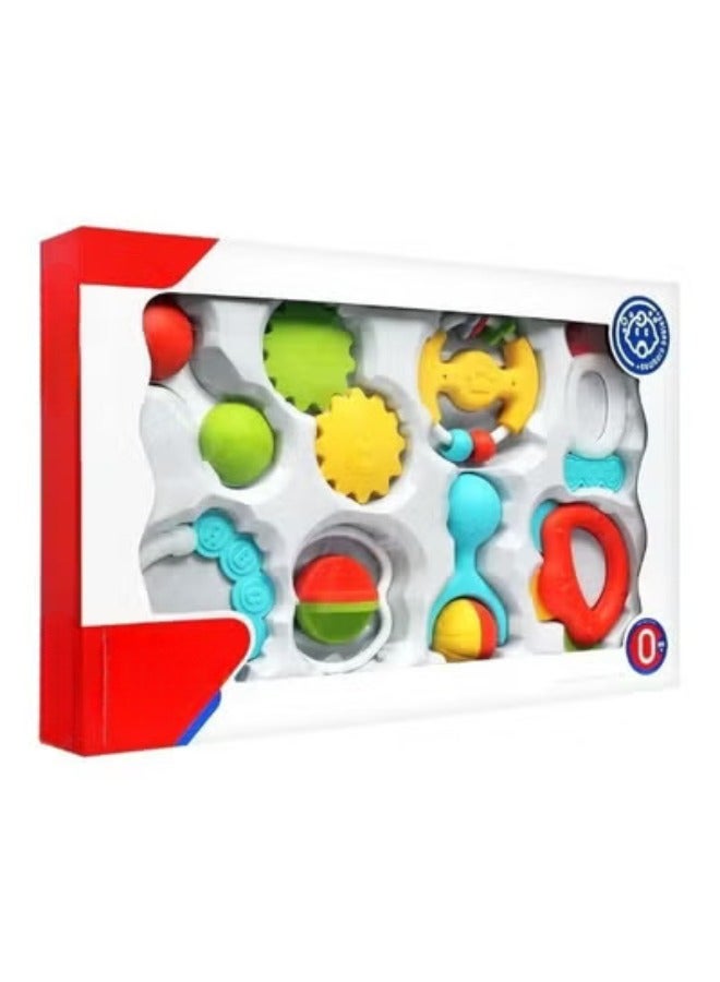 حديقة الألعاب مجموعة خشخيشات الأطفال - ألعاب حسية للتعليم المبكر للأطفال حديثي الولادة، متعددة الألوان، تصميم خفيف الوزن لسهولة الإمساك، تعزز المهارات الحركية وتنسيق اليد والعين، مناسبة للأطفال من عمر 0 ​​شهر فما فوق - Image 1