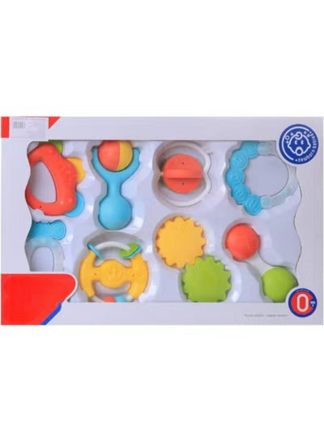 حديقة الألعاب مجموعة خشخيشات الأطفال - ألعاب حسية للتعليم المبكر للأطفال حديثي الولادة، متعددة الألوان، تصميم خفيف الوزن لسهولة الإمساك، تعزز المهارات الحركية وتنسيق اليد والعين، مناسبة للأطفال من عمر 0 ​​شهر فما فوق - Image 3