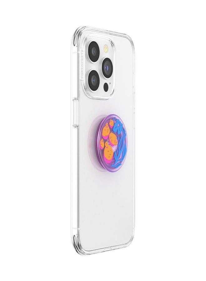PopSockets Phone Grip with Expanding Kickstand, Adhesive Grip - Translucent Pomello - Image 3