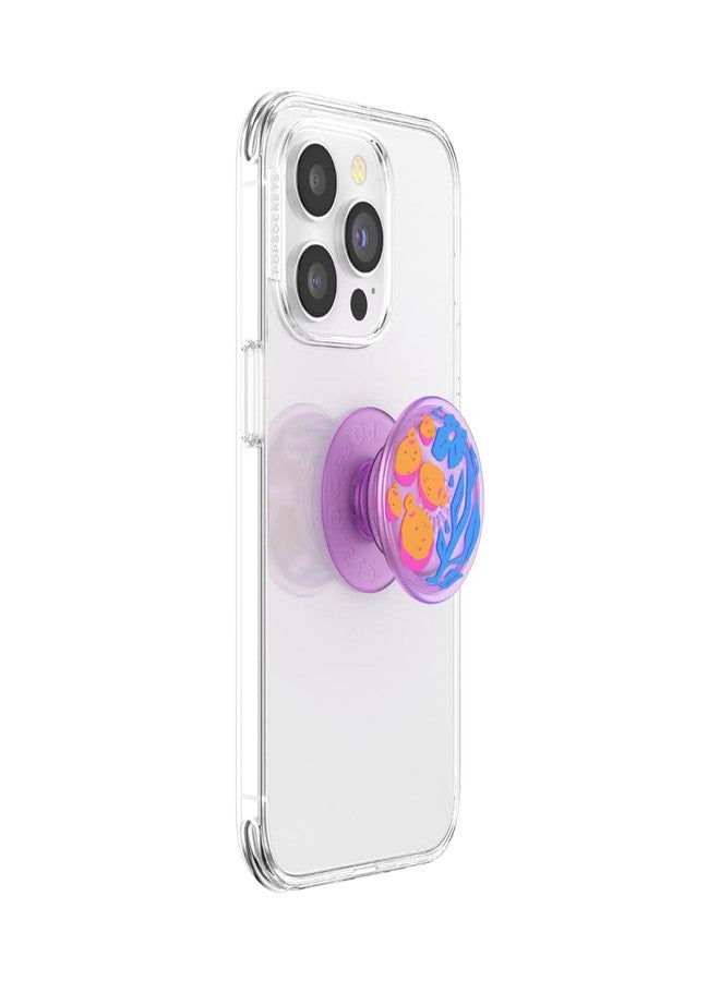 PopSockets Phone Grip with Expanding Kickstand, Adhesive Grip - Translucent Pomello - Image 2