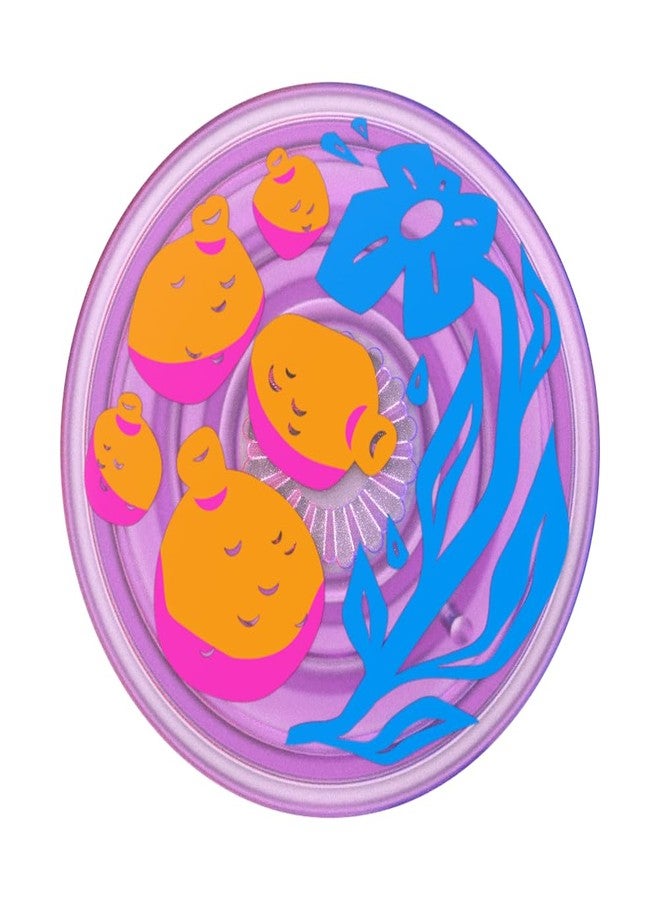 PopSockets Phone Grip with Expanding Kickstand, Adhesive Grip - Translucent Pomello - Image 5