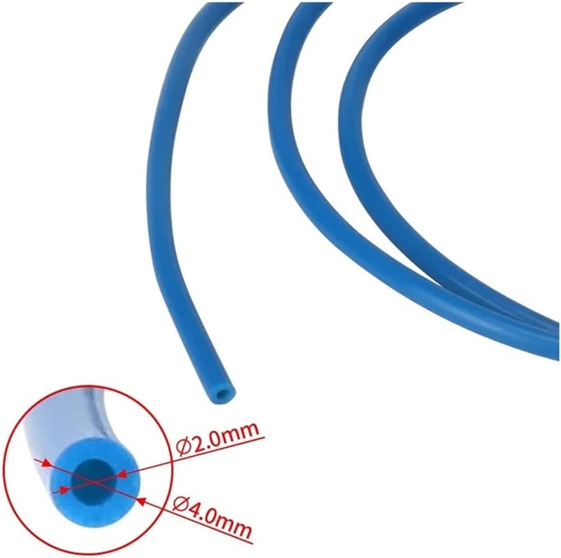 2M أنبوب PTFE شفاف 2x4mm لرأس J V5 V6 هوت إند 1.75mm طابعة ثلاثية الأبعاد خيط - Image 4