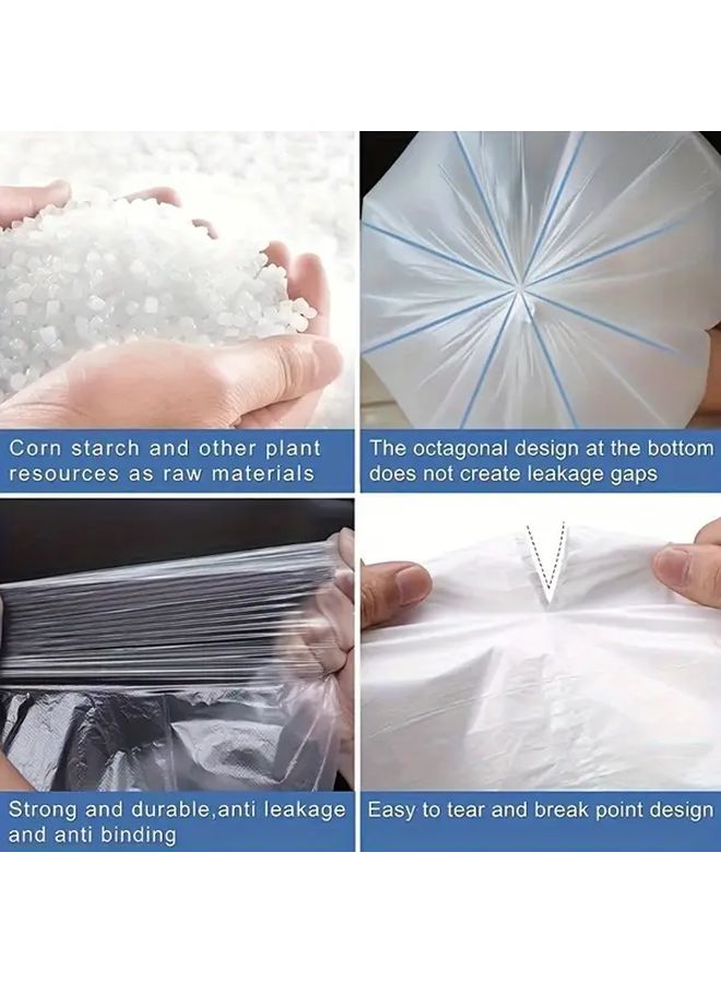 5 Pack Heavy Duty Leak Proof Trash Bags 2.64 Gallon Mix Colors Sealed Design - Image 3