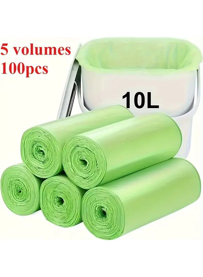 5 Pack Heavy Duty Leak Proof Trash Bags 2.64 Gallon Mix Colors Sealed Design - Image 2