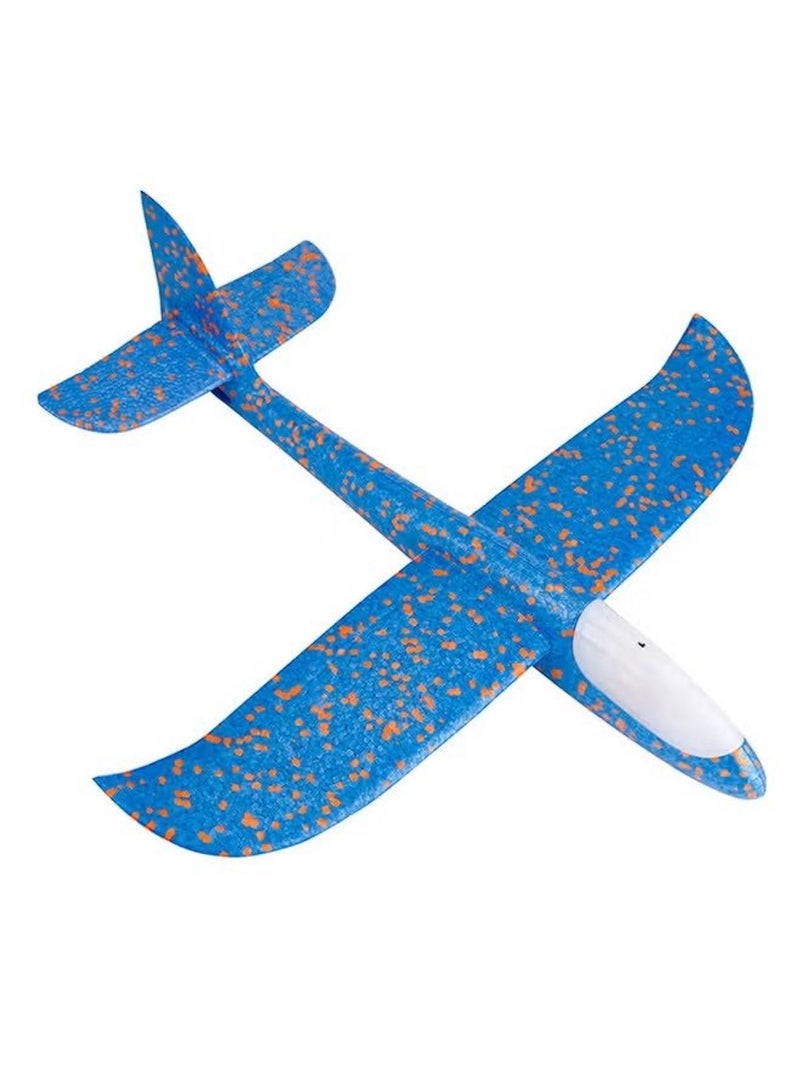 Huitich 48cm Hand Throwing Foam Airplane with LED Lights – Rechargeable Outdoor Flying Toy - Image 1