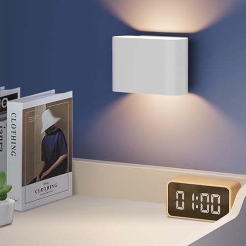 Aipsun Modern LED Wall Sconces 1 Pack Hardwired Interior Wall Lights Indoor Aluminum Up and Down Wall Mount Light for Living Room Bedroom Hallway Corridor Warm White 3000K(with G9 Bulbs) - Image 2
