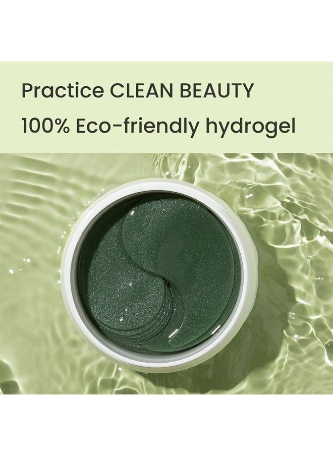 Heimish Matcha Biome Hydrogel Eye Patch (60ea) | Eye Patch for Swollen Eyes and Wrinkles | Matcha, flawless skin, Calming, for Swollen Eyes, Antioxidant, Soothing, Vitamins, Kbeauty  - Image 5