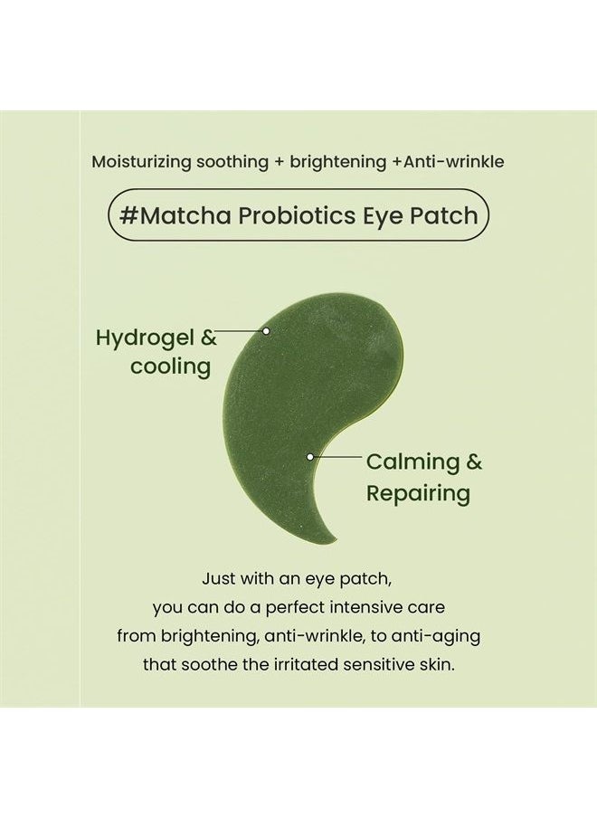 Heimish Matcha Biome Hydrogel Eye Patch (60ea) | Eye Patch for Swollen Eyes and Wrinkles | Matcha, flawless skin, Calming, for Swollen Eyes, Antioxidant, Soothing, Vitamins, Kbeauty  - Image 3
