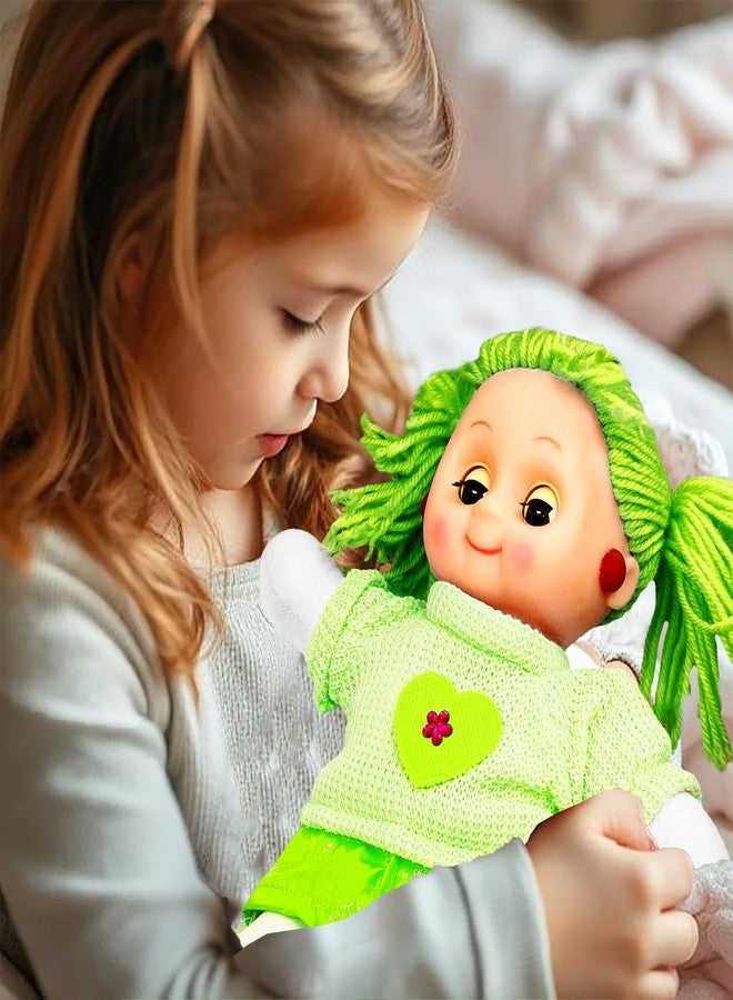 VGRASSP Beautiful Fluffy Smiling Wool Doll Toy for Girls with Lights and Music - Soft and Cute - 36 cms - Image 1
