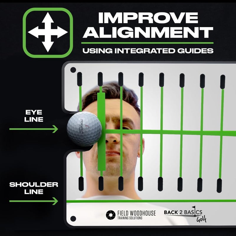 BACK 2 BASICS GOLF Golf Putting Mirror, Golf Putting Aid - Golf Training Aids for Men & Women - Putting Mirror Training Aid for Golf, Pro-Approved Pro Path Putting Training Aid, for Indoor & Outdoor, Mirror & Gates - Image 5