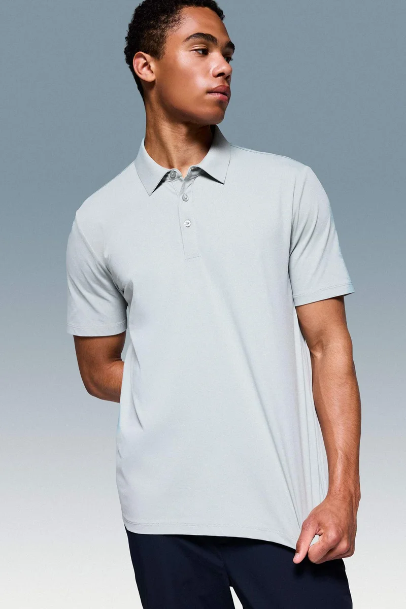 ديفاكتو Standard Fit Short Sleeve Polo T-Shirt