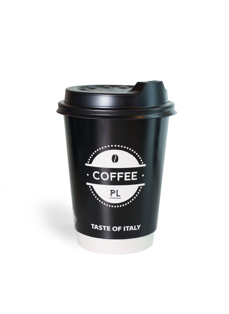 CoffeePL 12 oz Double-Walled Coffee Cup with Lid  - Image 1