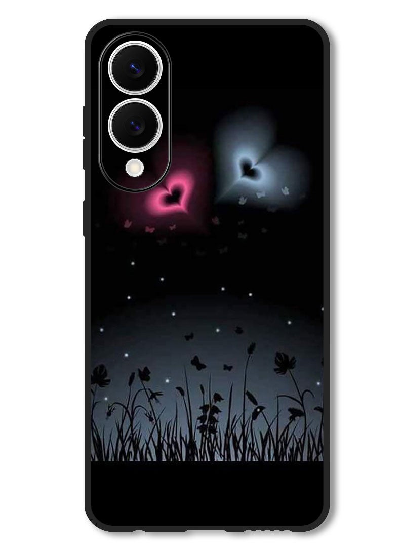 Theodor Case Compatible with Samsung Galaxy S25 Edge 6.7 Inch Protection Shockproof Bumper Cover Two Hearts (2) - Image 1