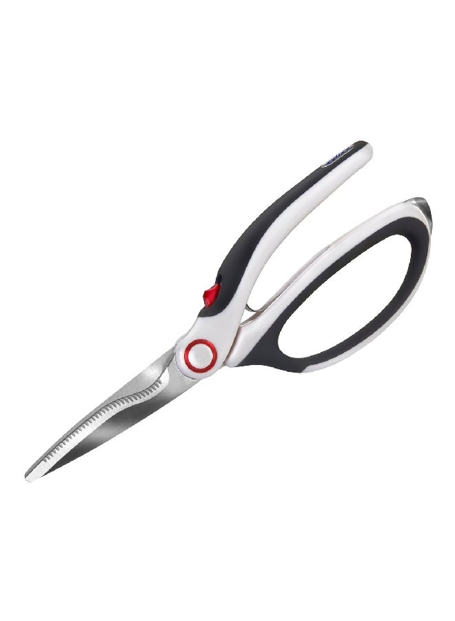 زيليس 30300 مقص المطبخ متعدد الأغراض بمقبض متين رمادي وأبيض 0.66 x 9.8 x 3.3 بوصة - Image 2