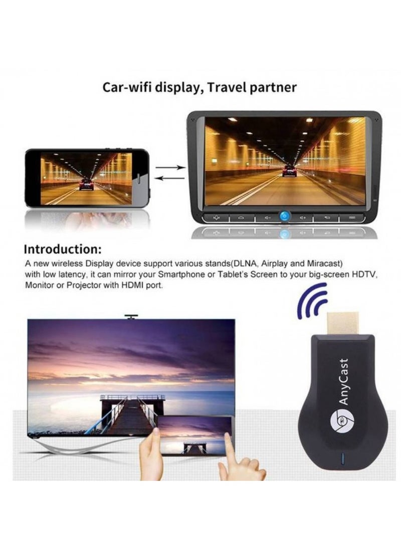 Anycast M4 PLUS 1080P Wireless HD Portable Media Player Streamer Wifi Display Dongle for Projector Smartphone Tablets