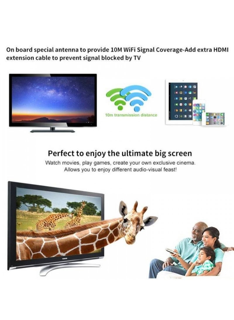 Anycast M4 PLUS 1080P Wireless HD Portable Media Player Streamer Wifi Display Dongle for Projector Smartphone Tablets