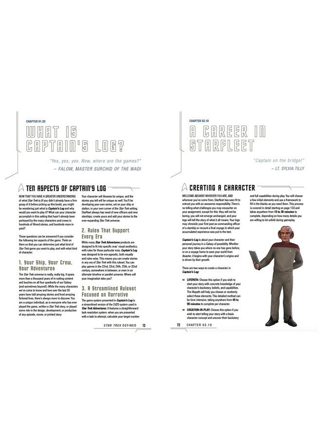 Modiphius Star Trek Adventures: Captain'S Log Solo Rpg Tos Delta Edition Hardcover Book 2D20 Rolplaying Game 326Page Fullcolor Digest Sized Book - Image 3