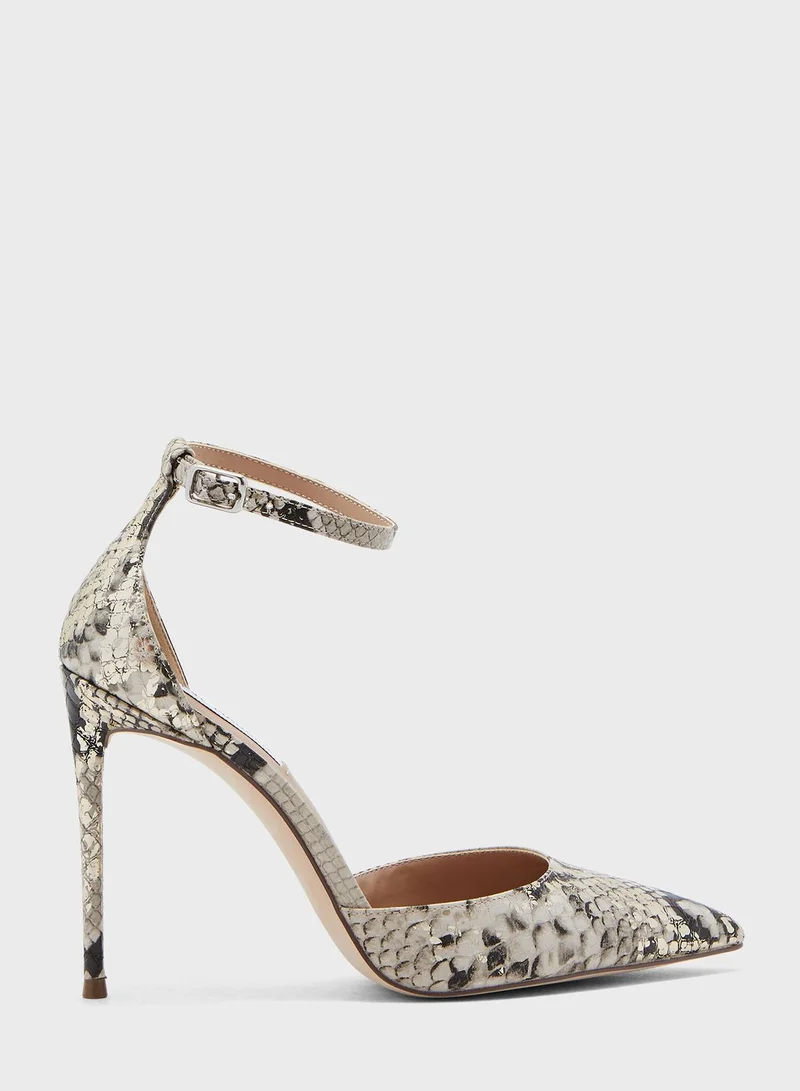 STEVE MADDEN Volt Ankle Strap High Heel Pump
