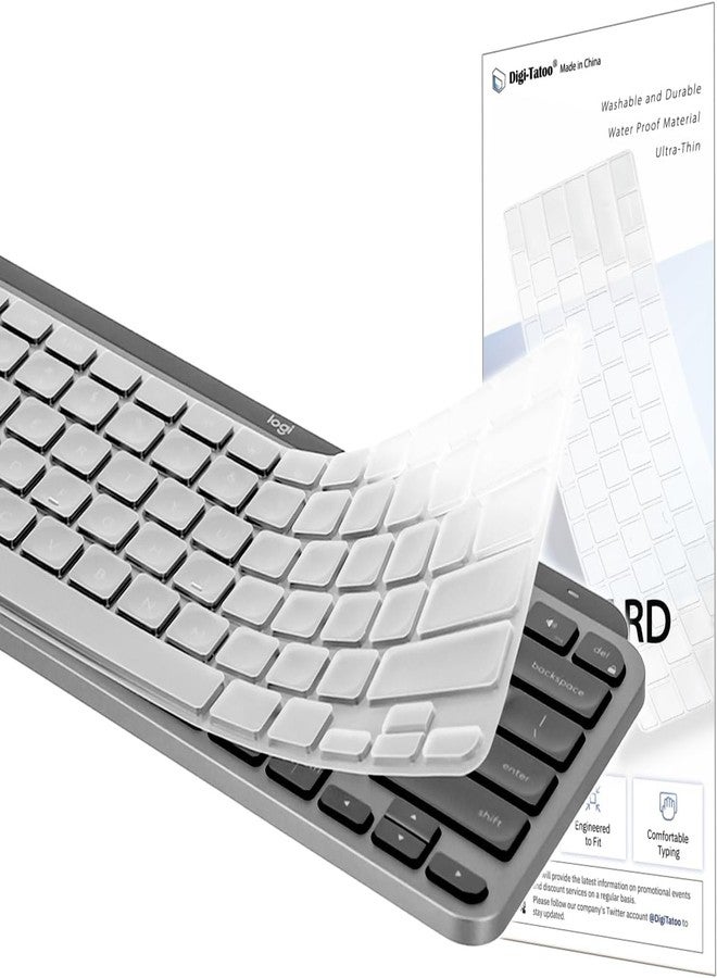 Digi-Tatoo Keyboard Cover for Logitech MX Keys Mini (US Layout) - Ultra Thin, High Transparency Keyboard Cover Keyboard Protector Skin - Image 1