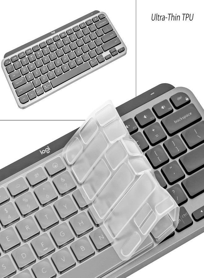Digi-Tatoo Keyboard Cover for Logitech MX Keys Mini (US Layout) - Ultra Thin, High Transparency Keyboard Cover Keyboard Protector Skin - Image 5