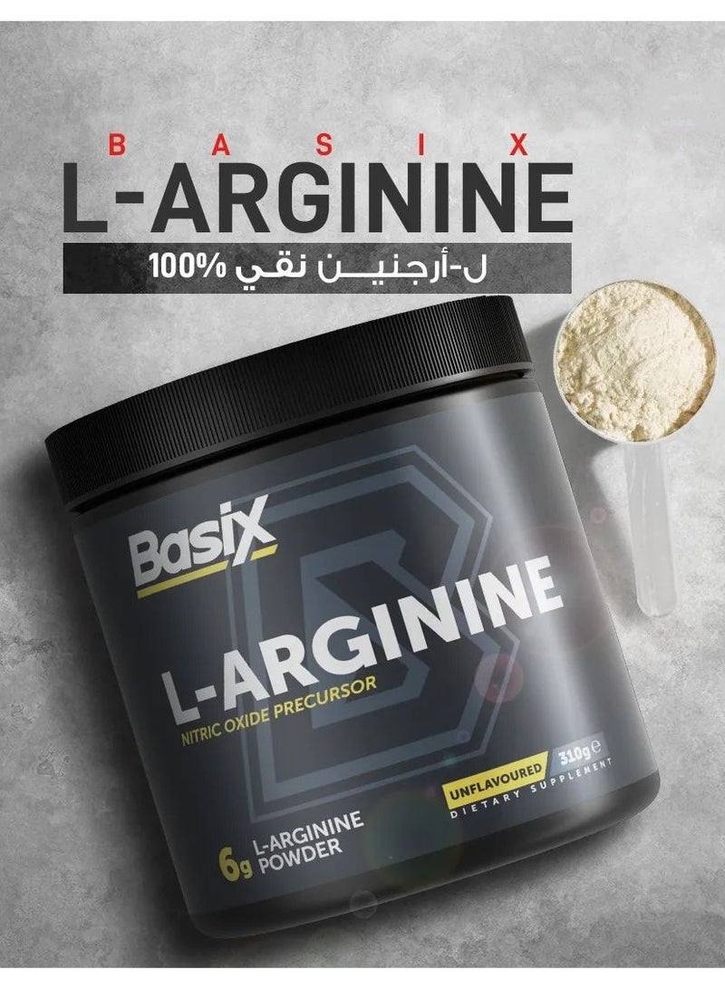 Basix L-Arginine Powder - Unflavored - (310g) - Image 4