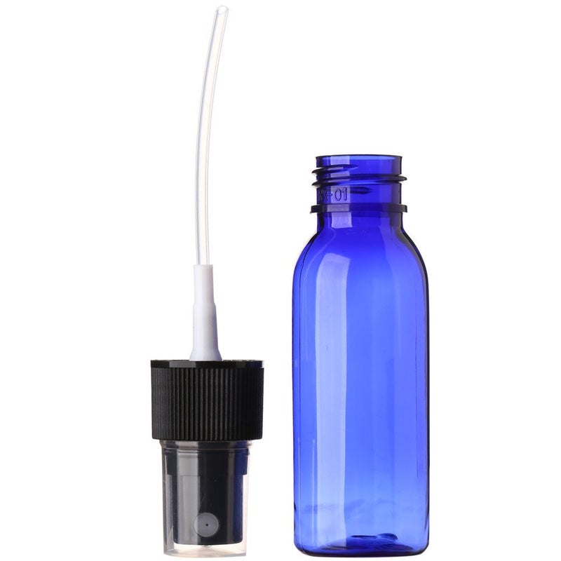SINIDE Plastic Spray Bottles 30ML - 4 Pack 1oz Cobalt Blue Empty PET Refillable Cosmetic Perfume Atomizer Container with Fine Mist Sprayer for Essential Oils,liquids,Aromatherapy,Travel Size (Blue) - Image 5