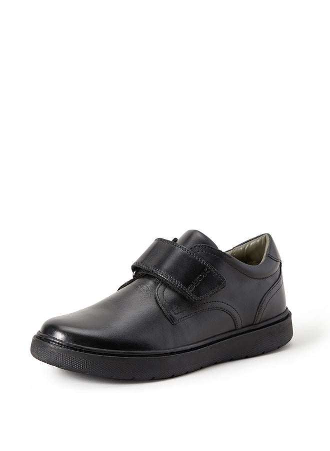 GEOX Boys' Riddock Hook and Loop Dress Sneaker Shoe, Black Oxford, 9 Little Kid - Image 1