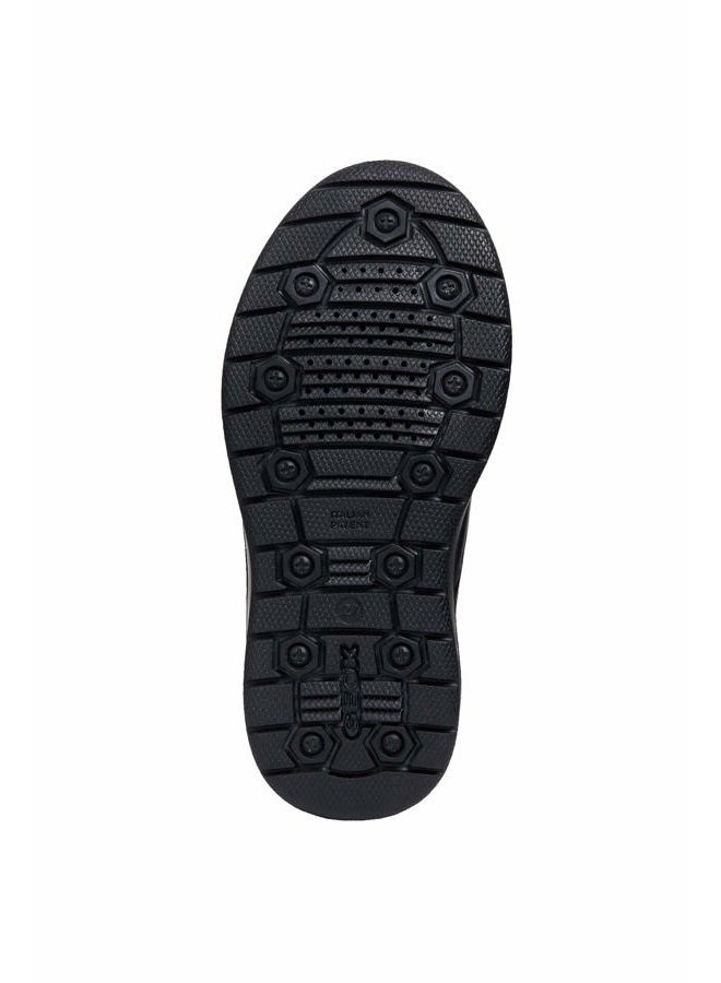 GEOX Boys' Riddock Hook and Loop Dress Sneaker Shoe, Black Oxford, 9 Little Kid - Image 5