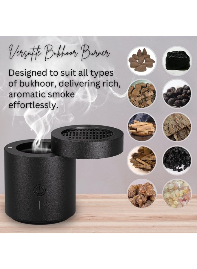 Bakhoor Burner Portable Incense Burner for Home Rechargeable USB Car and Office Aromatherapy Diffuser, Oud, Charcoal Burner Arabic Bukhoor Fragrance, Ramadan Gift Decor - Image 5