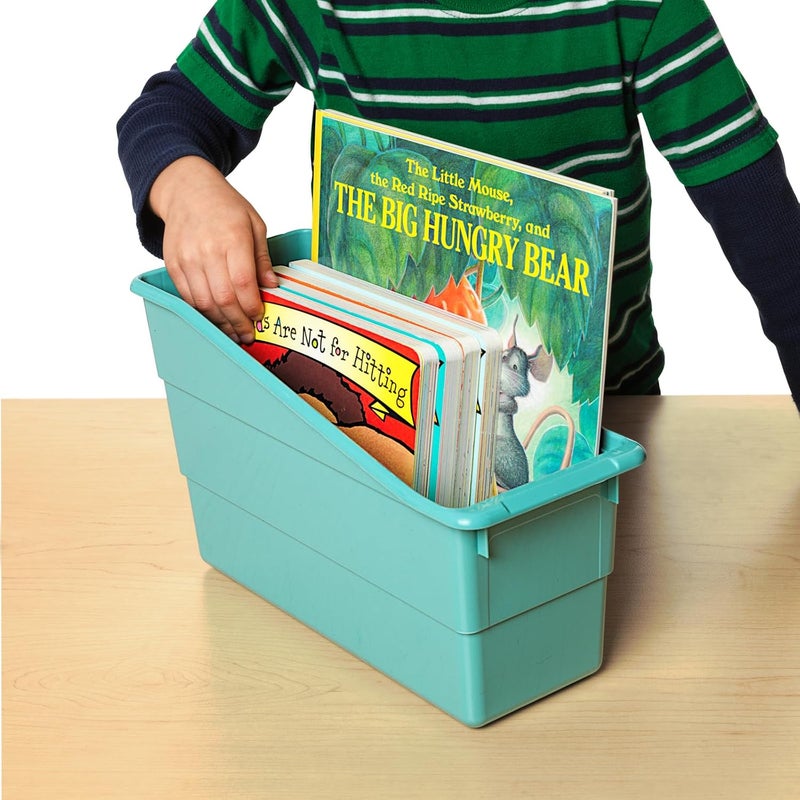 Really Good Stuff -160103WA Durable Magazine, Book, Folder and File Holders–Ideal for Narrow or Vertical Storage Needs–Instantly Color Code Your Classroom–Choose from 22 Colors(Single Color Set of 12) - Image 4