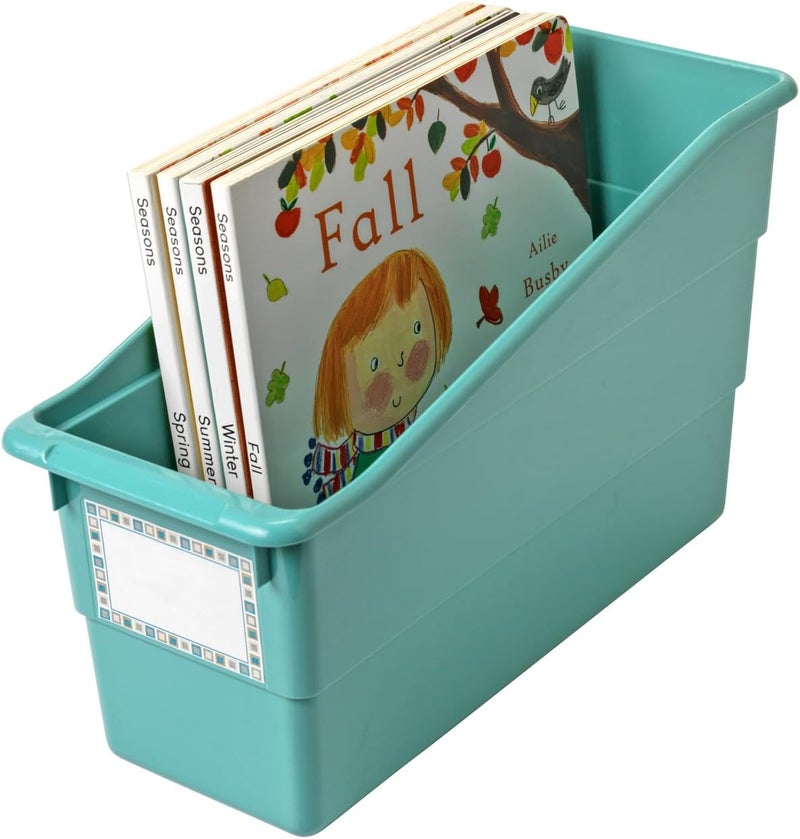 Really Good Stuff -160103WA Durable Magazine, Book, Folder and File Holders–Ideal for Narrow or Vertical Storage Needs–Instantly Color Code Your Classroom–Choose from 22 Colors(Single Color Set of 12) - Image 3