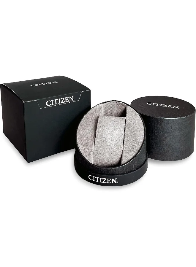 سيتيزن CITIZEN Women's Analogue Eco-Drive Watch with Stainless Steel Strap EM0506-77A