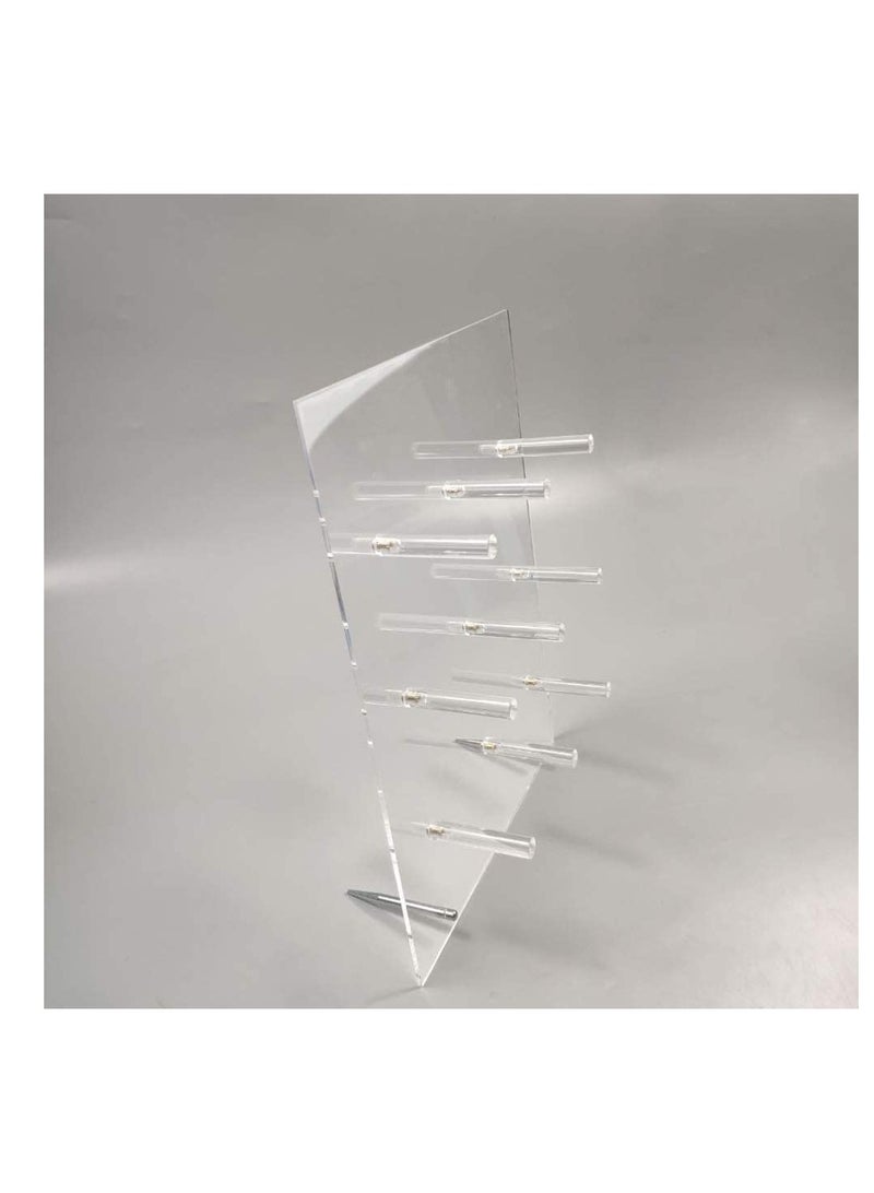 Reusable Acrylic Donut Wall Display Stand On Table, Crystal Clear Handmade Holder for Baby Showers, Birthday, Holiday Gathering, Party Decorations and More, 9 Pillars - Image 3