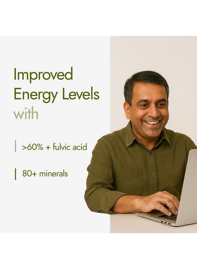 Kapiva مزيج طاقة كابيفا شيلجيت | نكهة بادام | مشروب طاقة للرجال | مكمل غذائي طبيعي | 60% + حمض فلفيكي، 80+ معادن | شيلجيت هيمالايا نقي، أشواغاندا، 5 جرام بروتين | يحسن الطاقة اليومية، القدرة على التحمل والتركيز | 400 جرام - Image 3