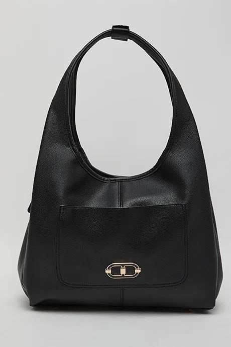 R&B Solid Hobo Bag