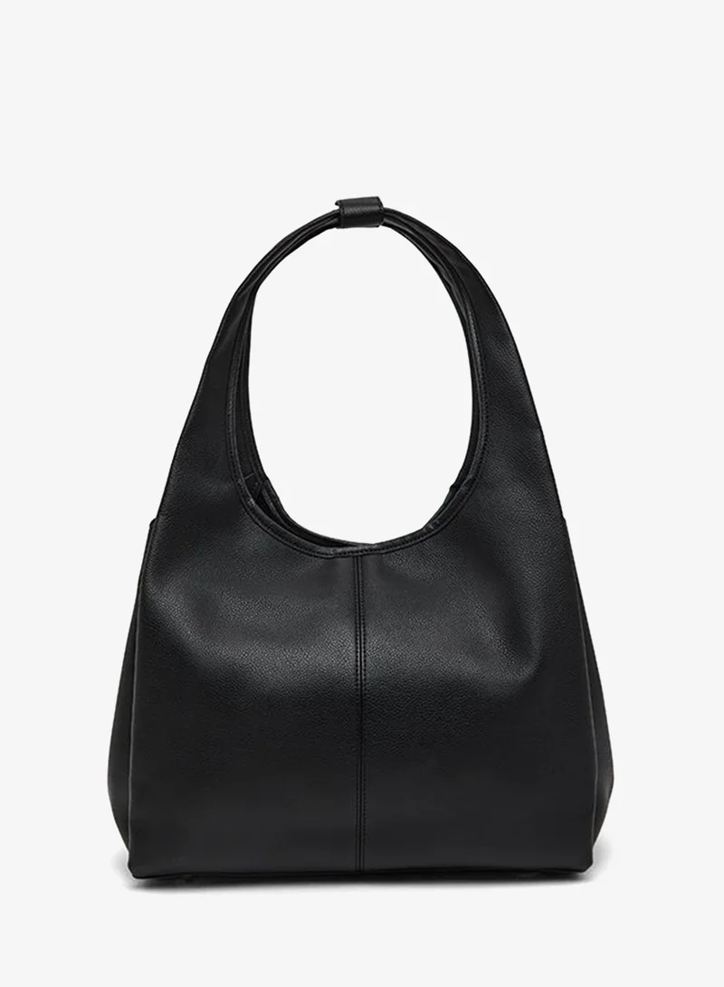 R&B Solid Hobo Bag