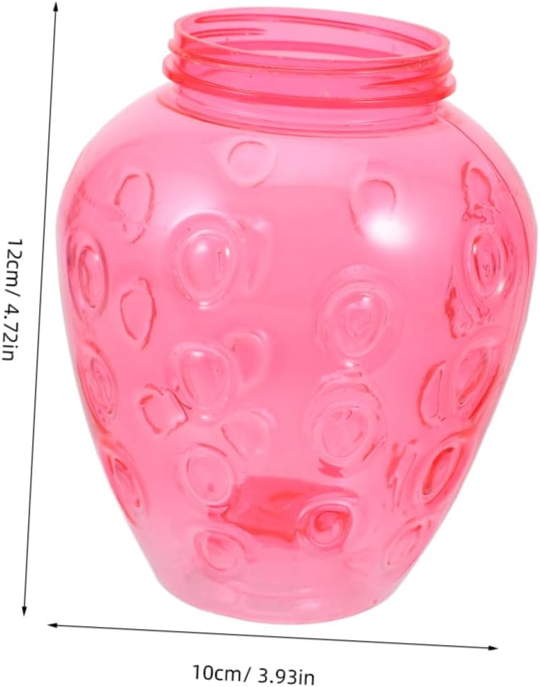 Strawberry Straw Cups 2pcs Plastic Tumblers with Lid and Pendant Pink Fruit Theme Drinkware for Parties and Daily Use - Image 2