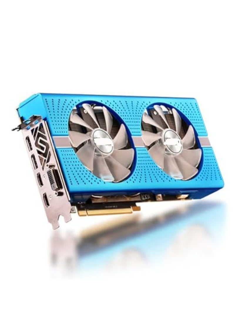 ماركة غير محددة كارت شاشة RX 590 نيترو+ إصدار خاص – 8 جيجابايت GDDR5، تردد 1560 ميجاهرتز، تبريد بمروحتين 