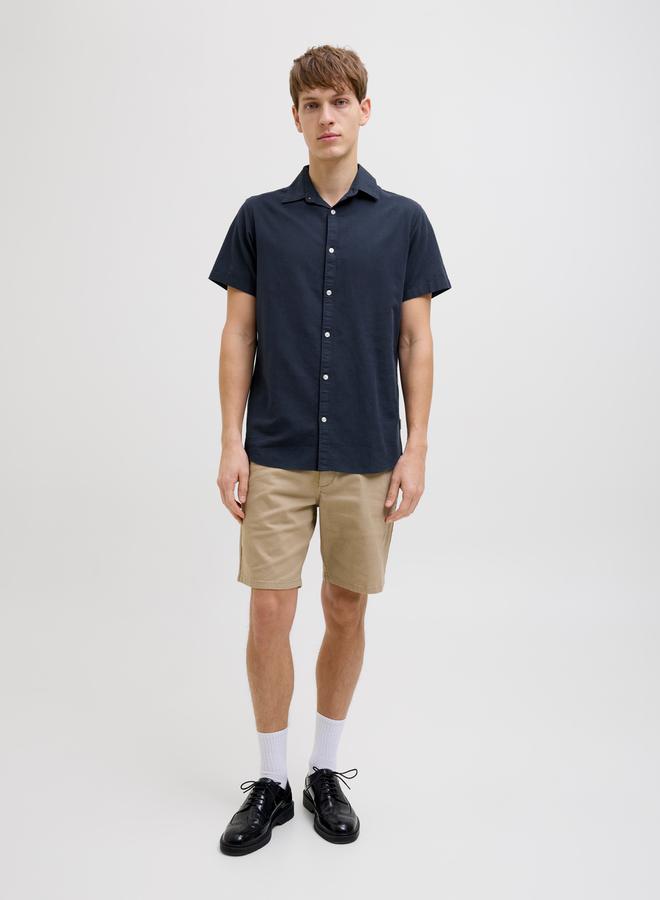 Rebel Moss Sunny Plain Short Sleeve Regular Fit Shirt - Image 3