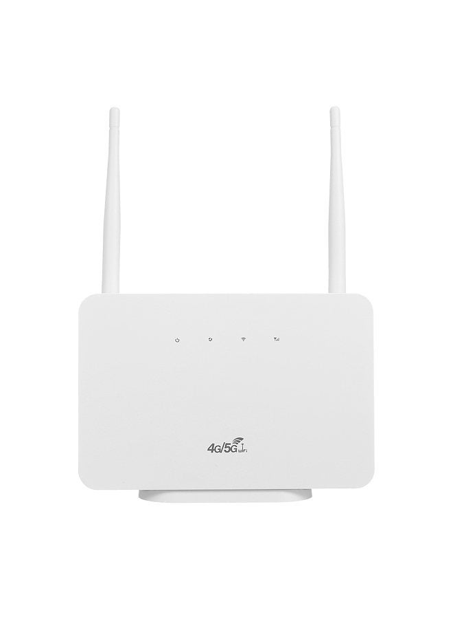 4G Wireless Router LTE CPE Router 300Mbps Wireless Router with 2 High-gain External Antennas SIM Card Slot UK Plug