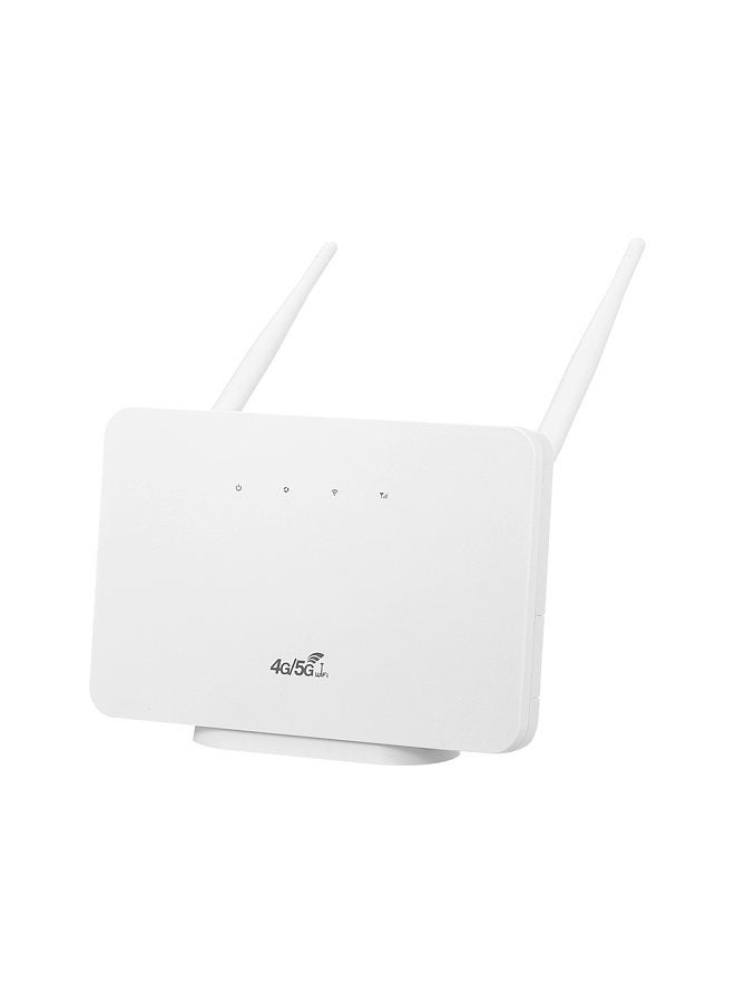 4G Wireless Router LTE CPE Router 300Mbps Wireless Router with 2 High-gain External Antennas SIM Card Slot UK Plug