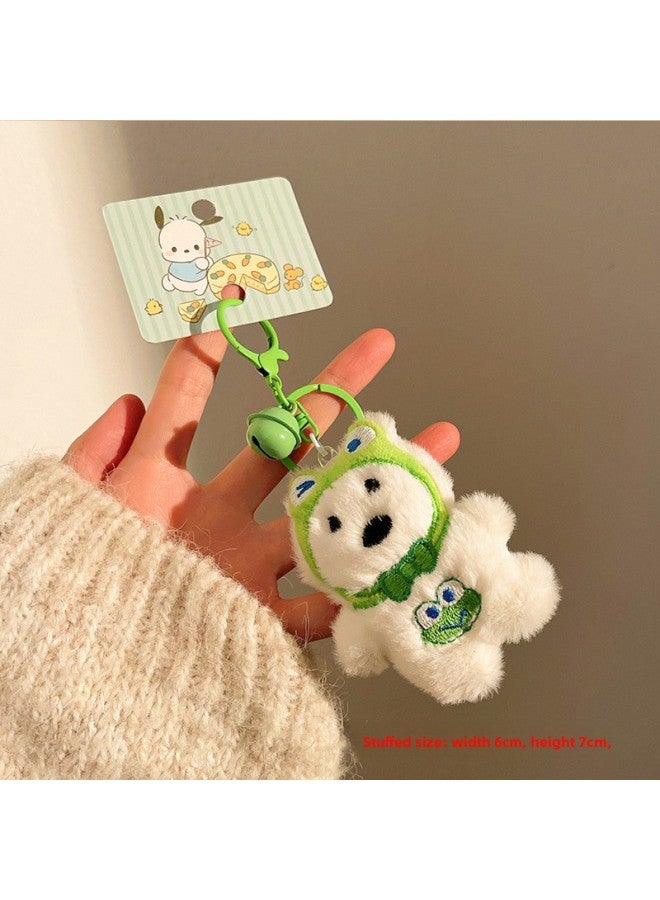 Small Gifts Do Activities Push Key Chain West Highland Cartoon Plush Doll Pendant Girl Key Chain Bag To Play 