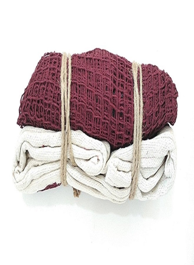 SPANCOBadminton Net With Cotton Border, Pair, Brown - Image 3