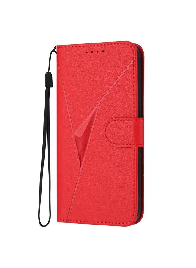 S-TOP Case For Huawei Mate 60 Triangle Pattern Buckle Clasp Leather Phone Case - Image 2