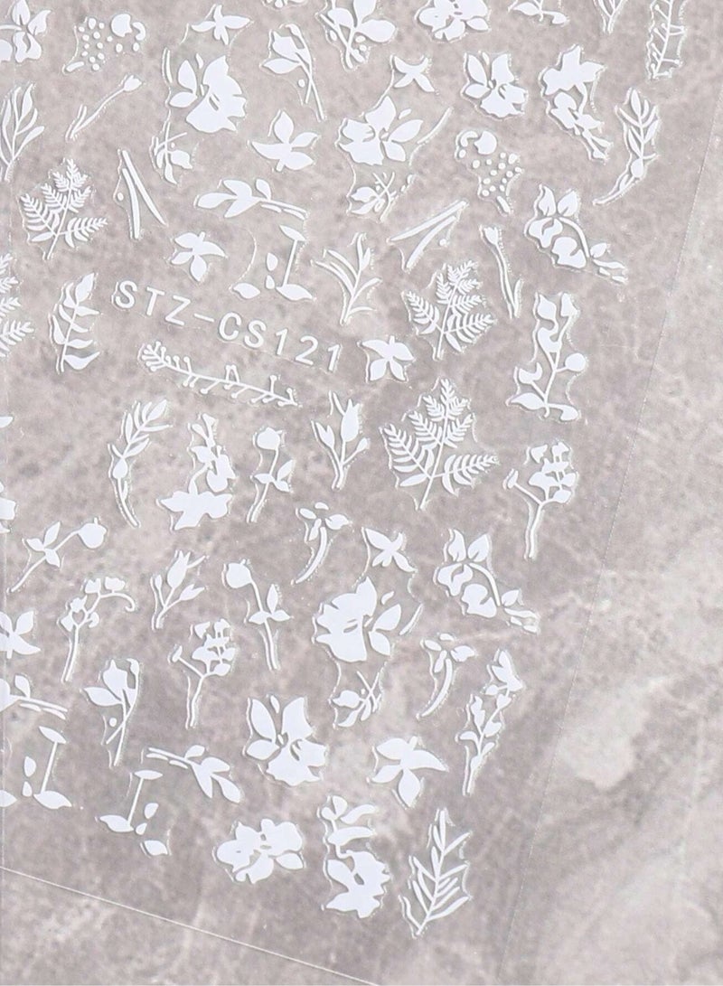 ملصقات اظافر بتصميم ازهار متعدده تضيف لمسه مميزه وأنيقه لتصميم الأظافر اليومي أو المناسبات - Image 2