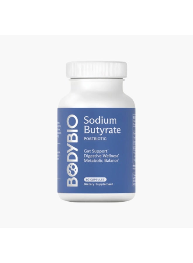 BodyBio SODIUM BUTYRATE - 100 CAPS - Image 1
